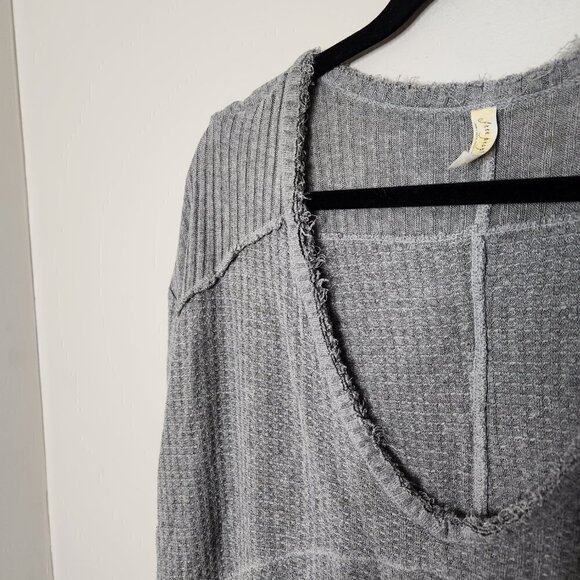 FREE PEOPLE Sunset Park Drippy Waffle Knit Top - Picture 5 of 8